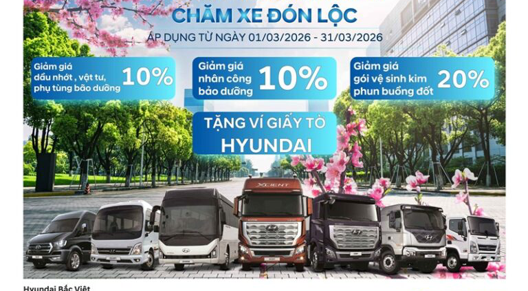 KHUYẾN MÃI MÙA XUÂN – CHĂM XE ĐÓN LỘC – 01/03 – 31/03/2026