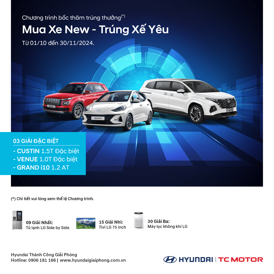 CHƯƠNG TRÌNH “MUA XE NEW – TRÚNG XẾ YÊU’!