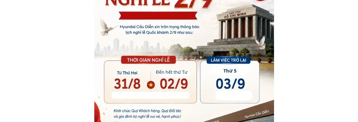 THÔNG BÁO LỊCH NGHỈ LỄ QUỐC KHÁNH 2/9 🇻🇳