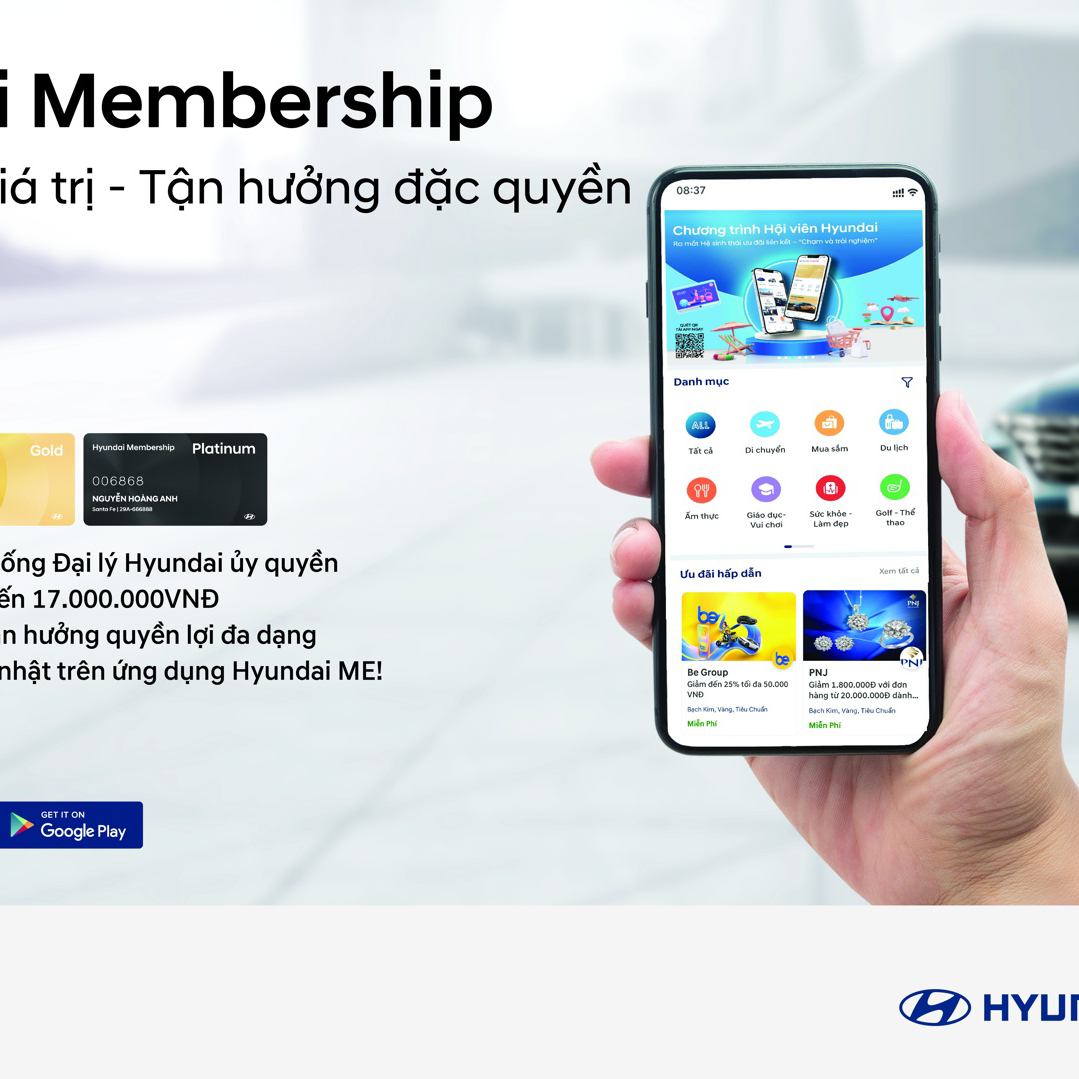 Hội viên Hyundai – Đặc quyền Membership tại Hyundai Vĩnh Yên