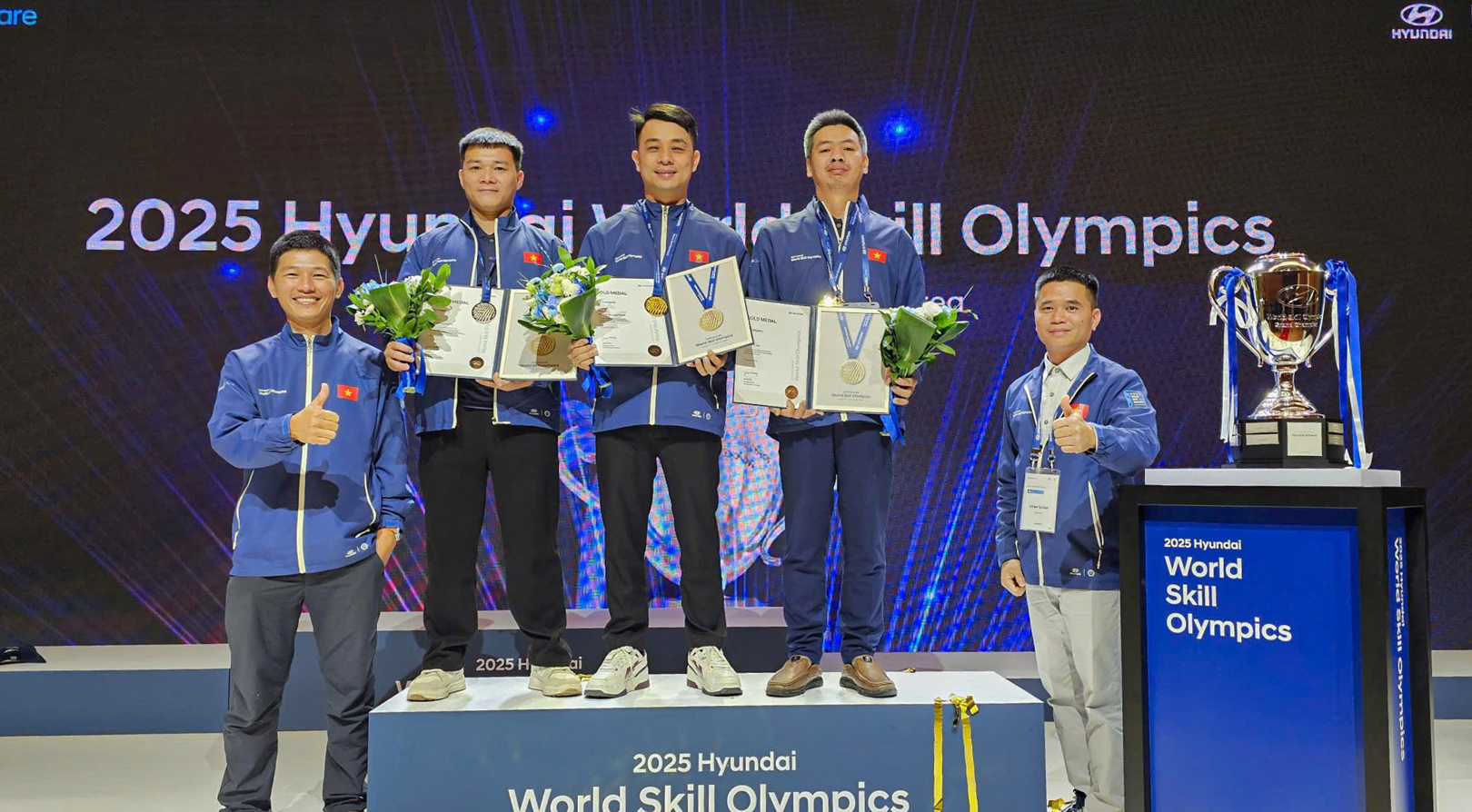 HYUNDAI THÀNH CÔNG VIỆT NAM GIÀNH 02 HUY CHƯƠNG VÀNG TẠI HYUNDAI WORLD SKILL OLYMPICS 2025