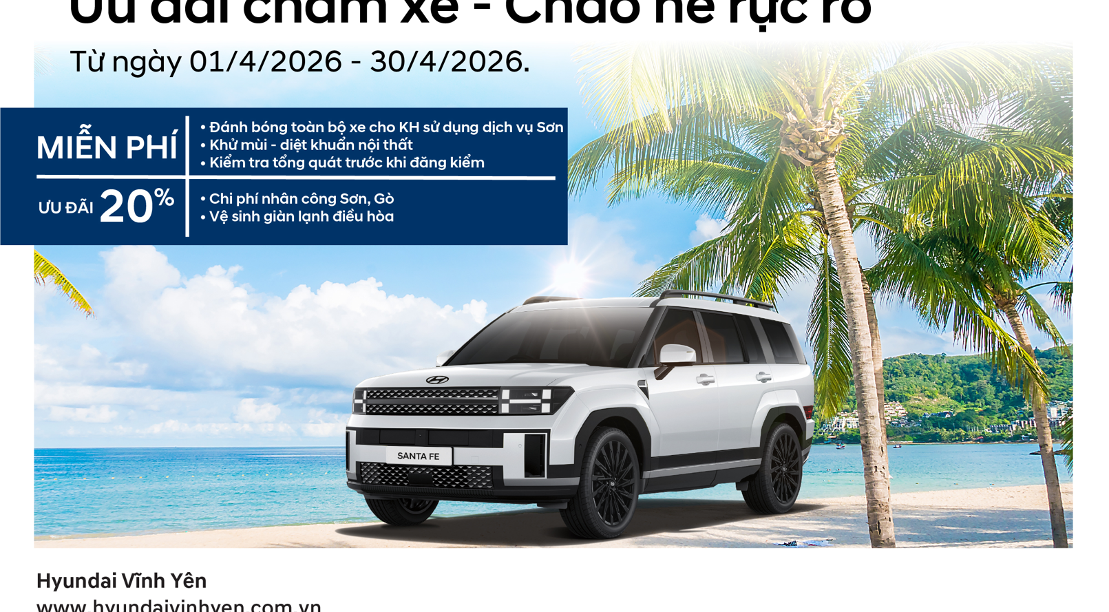 ƯU ĐÃI CHĂM XE – CHÀO HÈ RỰC RỠ