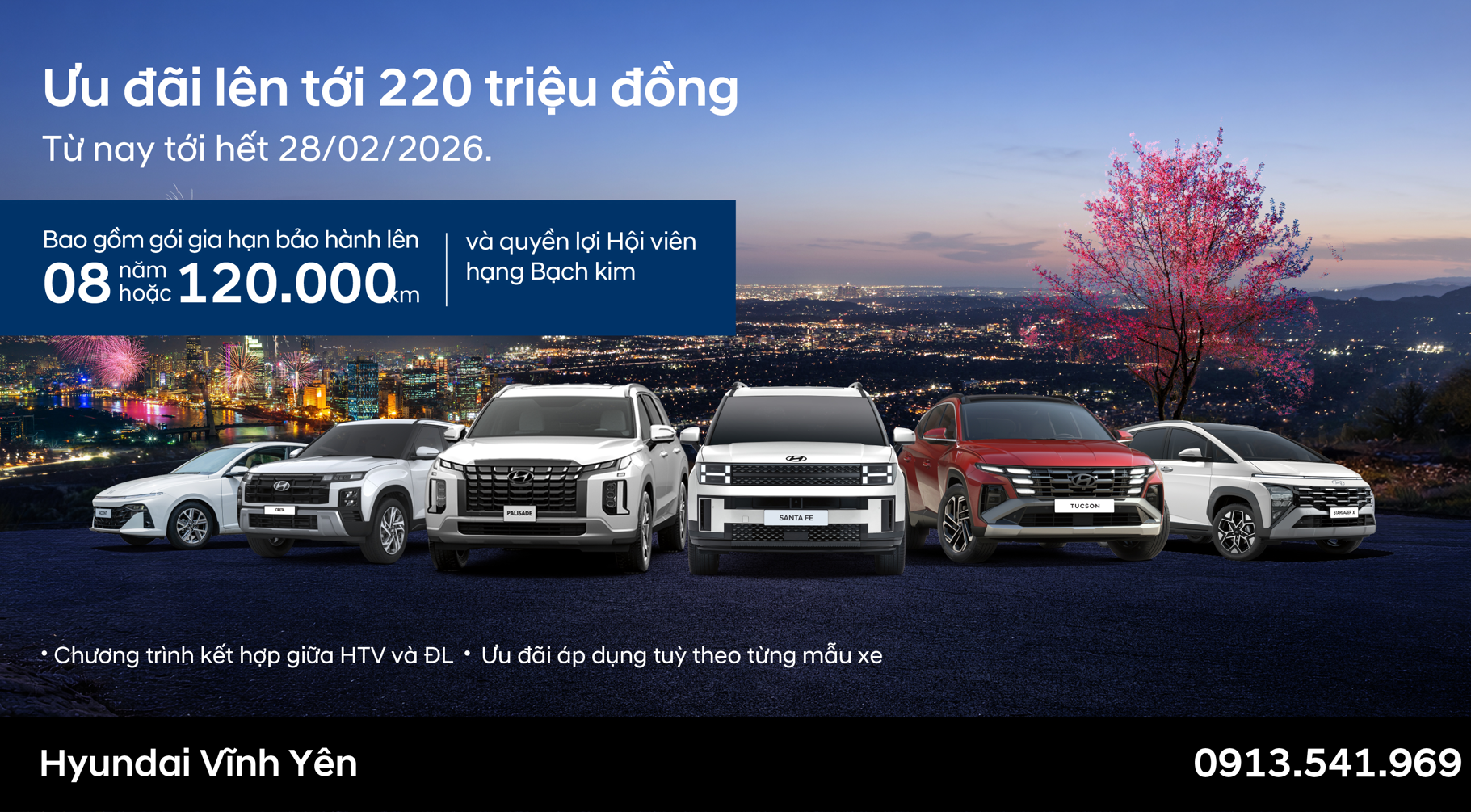 HYUNDAI VĨNH YÊN TRIỂN KHAI CHƯƠNG TRÌNH KHUYẾN MẠI “MUA XE NHƯ Ý – ĐÓN XUÂN PHÚ QUÝ” THÁNG 2/2026