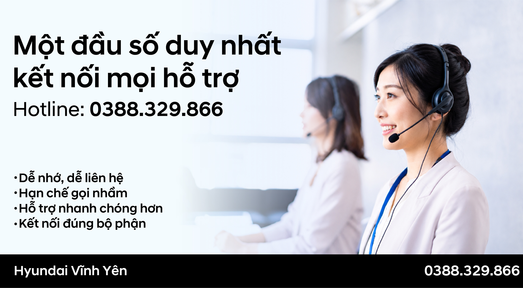 Hyundai Vĩnh Yên Chính Thức Thống Nhất 01 Hotline Duy Nhất Hỗ Trợ Khách Hàng