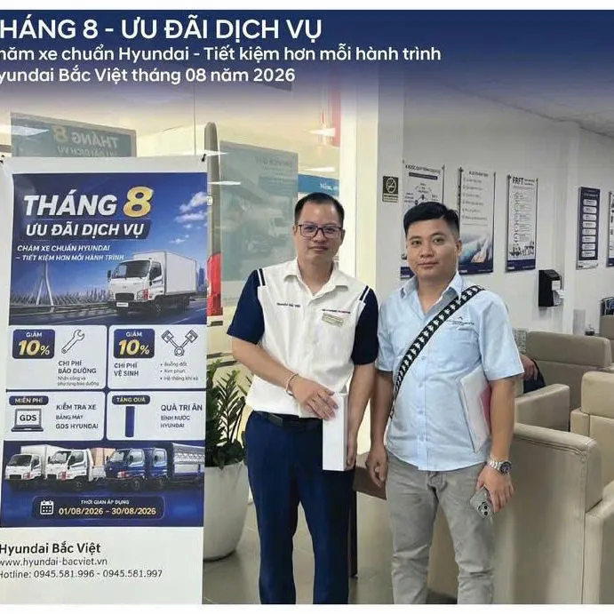 TỔNG KẾT THÁNG 8 – ƯU ĐÃI DỊCH VỤ – CHĂM XE CHUẨN HYUNDAI – TIẾT KIỆM HƠN MỖI HÀNH TRÌNH