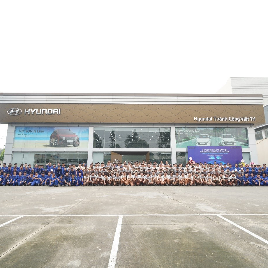 HỘI THI TAY NGHỀ KỸ THUẬT VIÊN HYUNDAI THÀNH CÔNG VIỆT NAM 2025 – KIÊN ĐỊNH VÀ THỰC CHẤT LÀ NỀN TẢNG CHO HIỆU QUẢ VÀ THÀNH CÔNG
