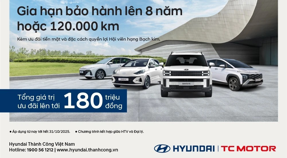 Hyundai “chơi lớn”: Bảo hành 8 năm – Giảm giá hàng loạt xe đến 200 triệu đồng