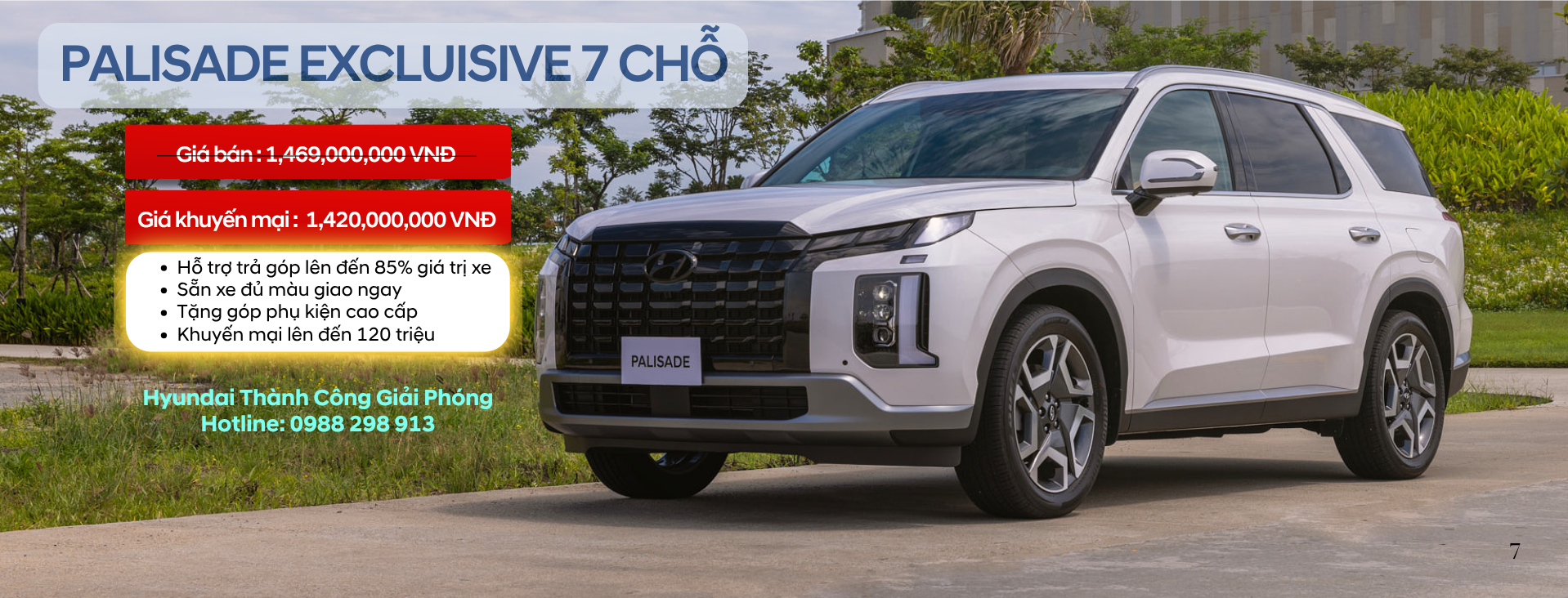 Hyundai Palisade Exclusive 7 Chỗ