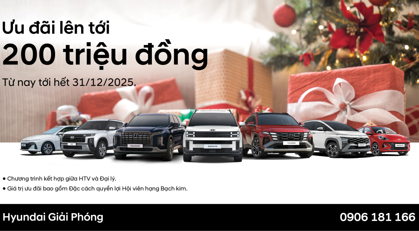 KHUYẾN MẠI THÁNG 12, ƯU ĐÃI LÊN TỚI 200 TRIỆU ĐỒNG