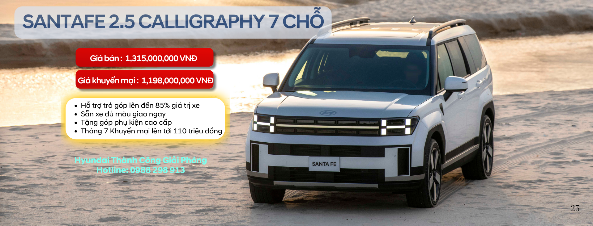 All new Santafe 2.5 AT Calligraphy