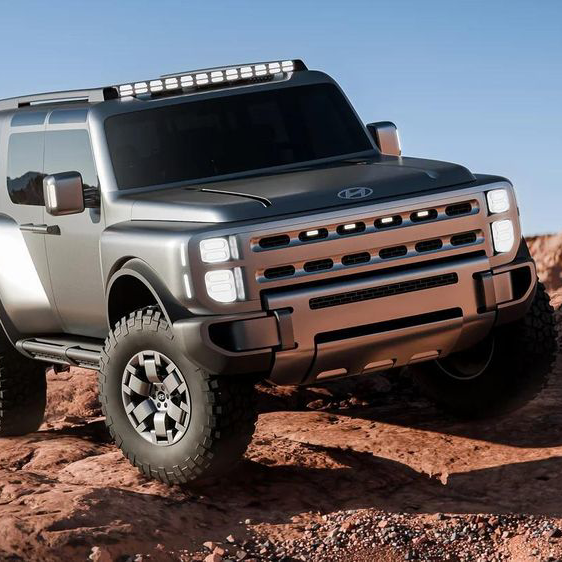 SUV mới của Hyundai lộ kiểu dáng đậm chất off-road
