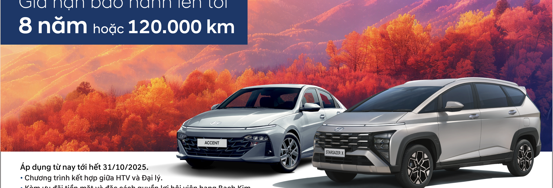 Ưu đãi xe Hyundai tại Vĩnh Yên tháng 10/2025 – Lên đến 200 triệu