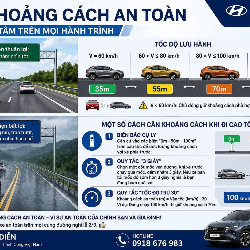 ĐI CAO TỐC: GIỮ KHOẢNG CÁCH – GIỮ AN TOÀN