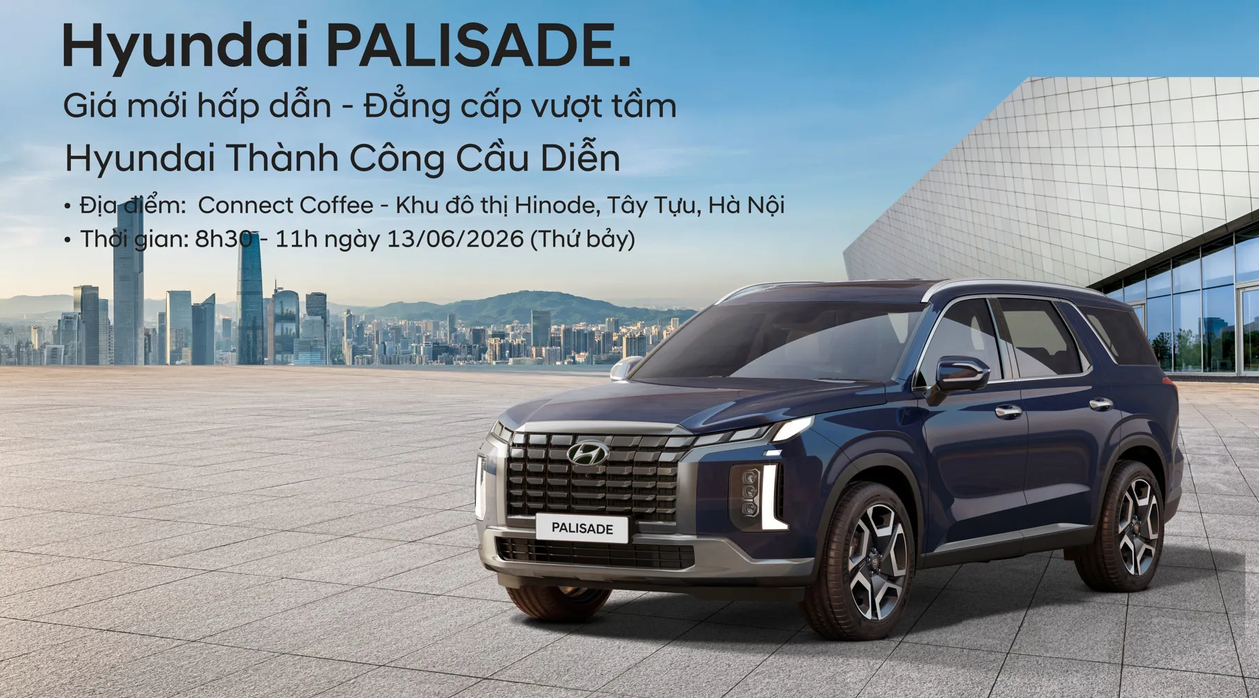 ☕ CUỐI TUẦN NÀY: CÀ PHÊ THƯ GIÃN – TRẢI NGHIỆM XE SANG CÙNG HYUNDAI CẦU DIỄN ☕