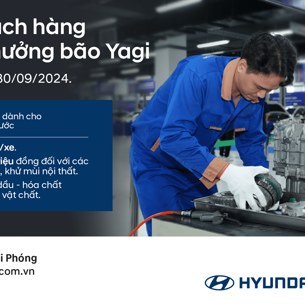 CHƯƠNG TRÌNH HỖ TRỢ KHÁCH HÀNG CHỊU HẬU QUẢ BÃO YAGI