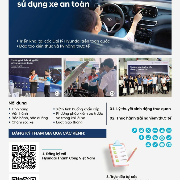 CHƯƠNG TRÌNH HƯỚNG DẪN SỬ DỤNG XE AN TOÀN