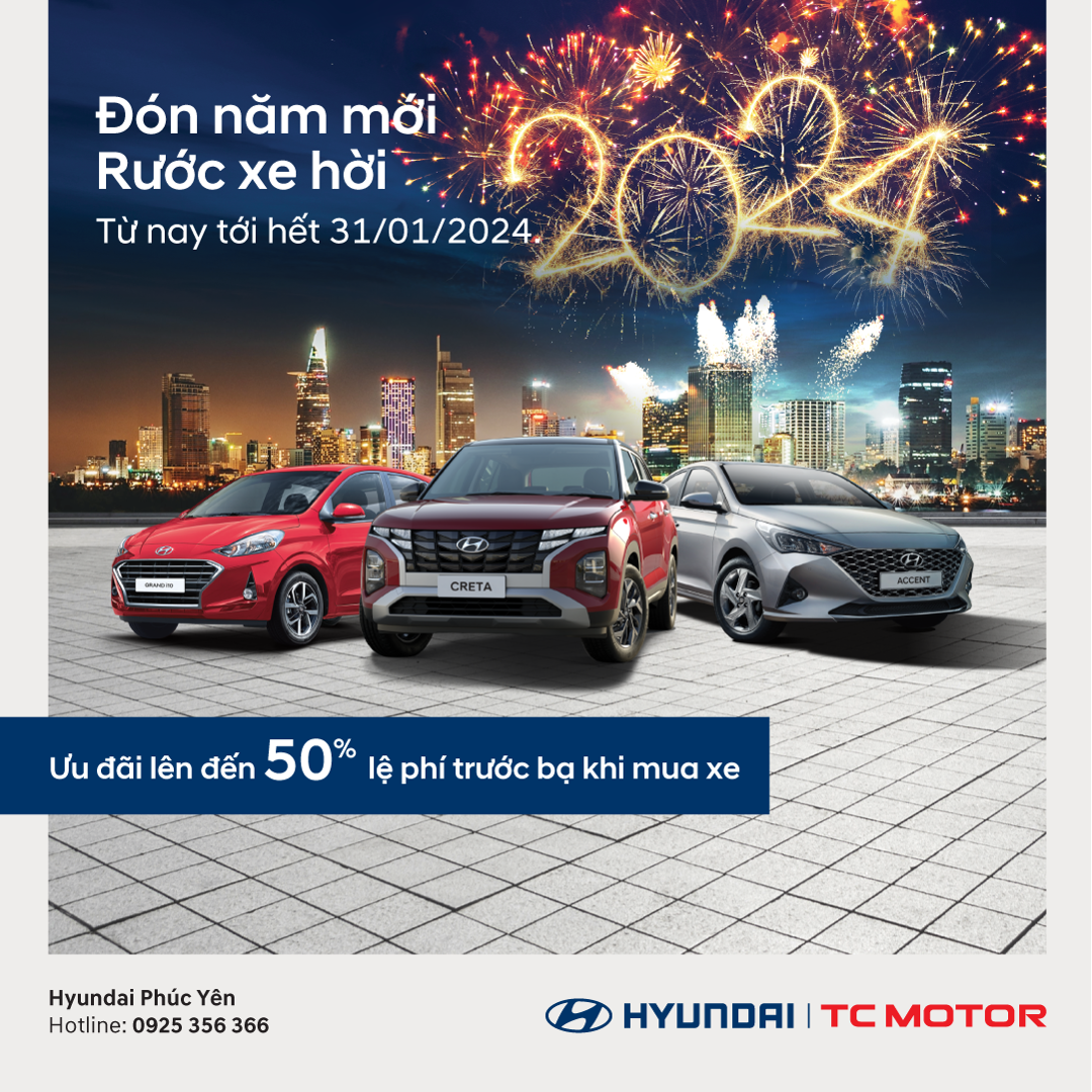 Đón Năm Mới Rước Xe Hời Giảm 50% Lệ Phí Trước Bạ