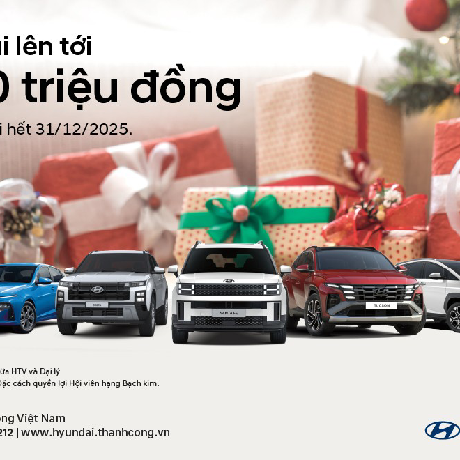 HYUNDAI VĨNH YÊN TRIỂN KHAI ƯU ĐÃI BẢO HÀNH 8 NĂM CÙNG HỖ TRỢ TÀI CHÍNH LÊN ĐẾN 200 TRIỆU ĐỒNG TRONG THÁNG 12