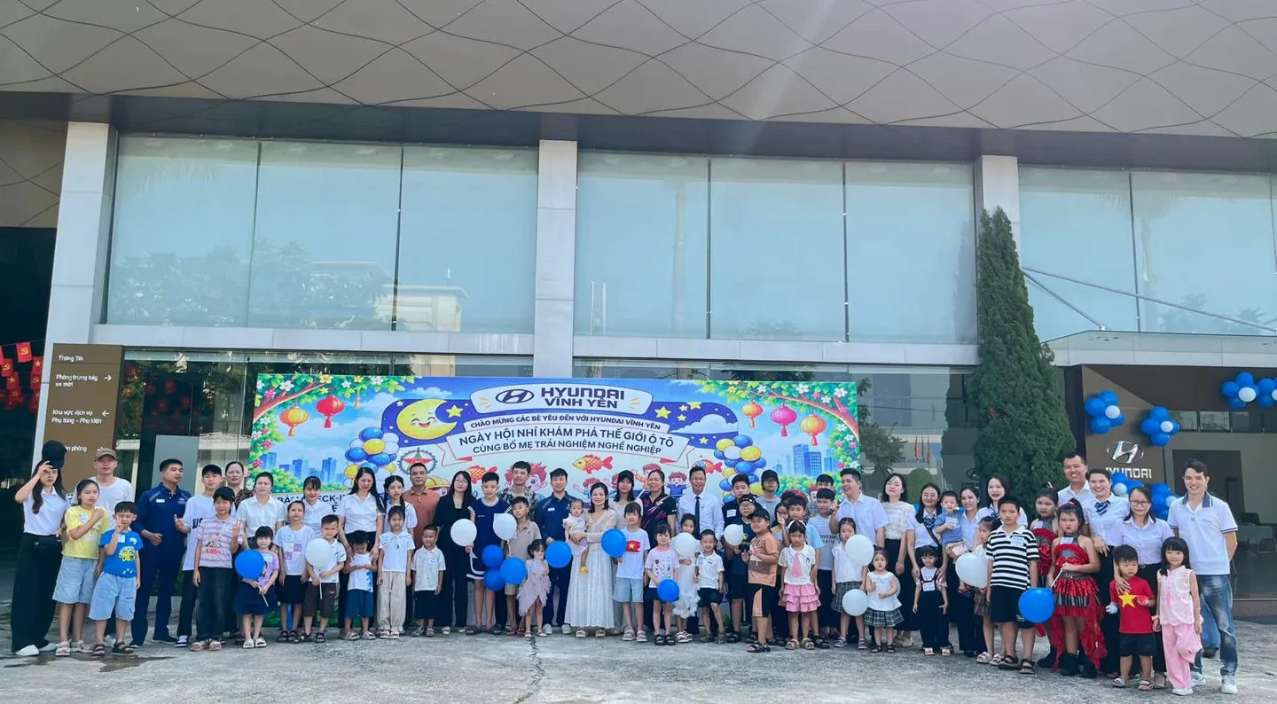 CÙNG HYUNDAI VĨNH YÊN THAM DỰ NGÀY HỘI NHÍ KHÁM PHÁ THẾ GIỚI Ô TÔ