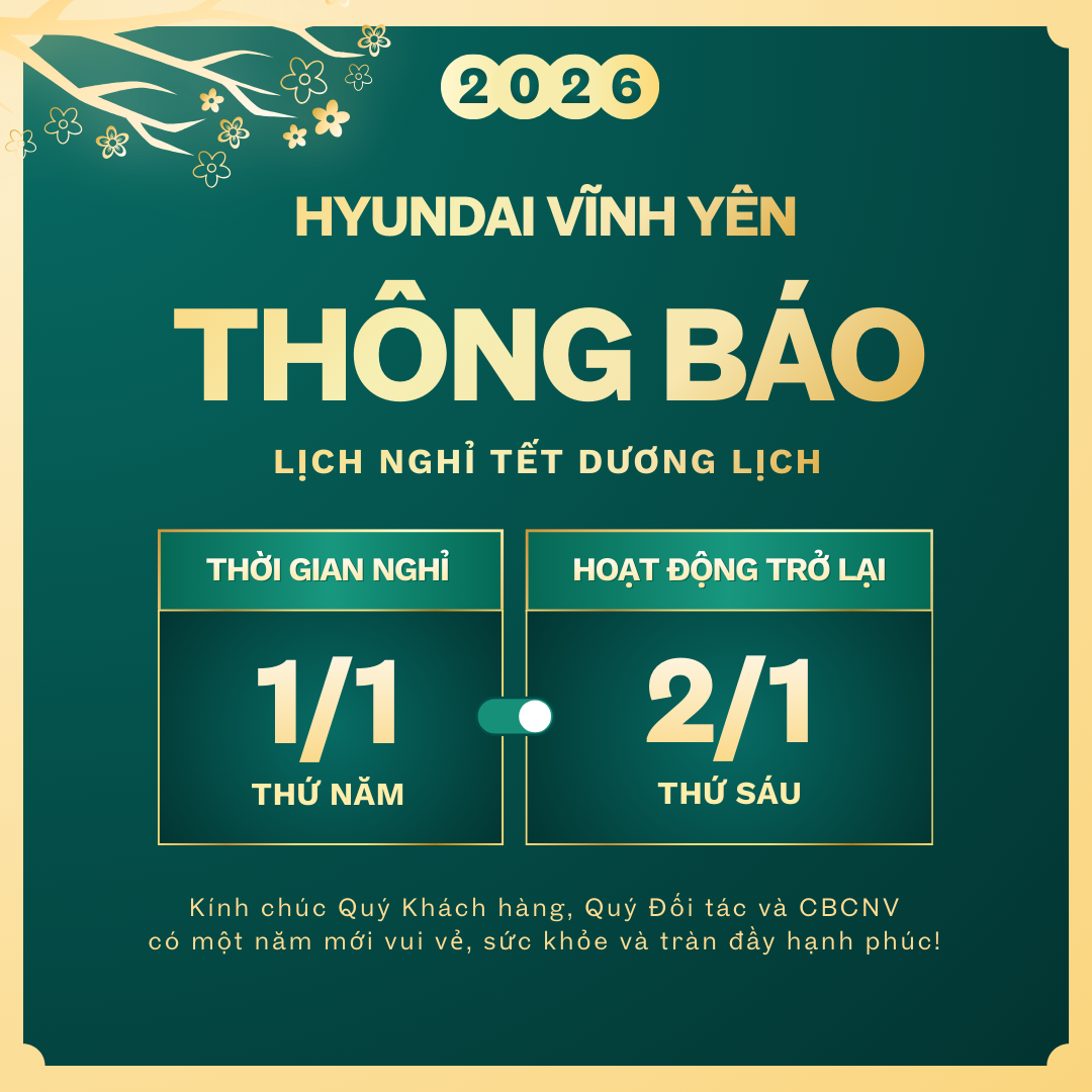 THÔNG BÁO NGHỈ LỄ TẾT DƯƠNG LỊCH 2026
