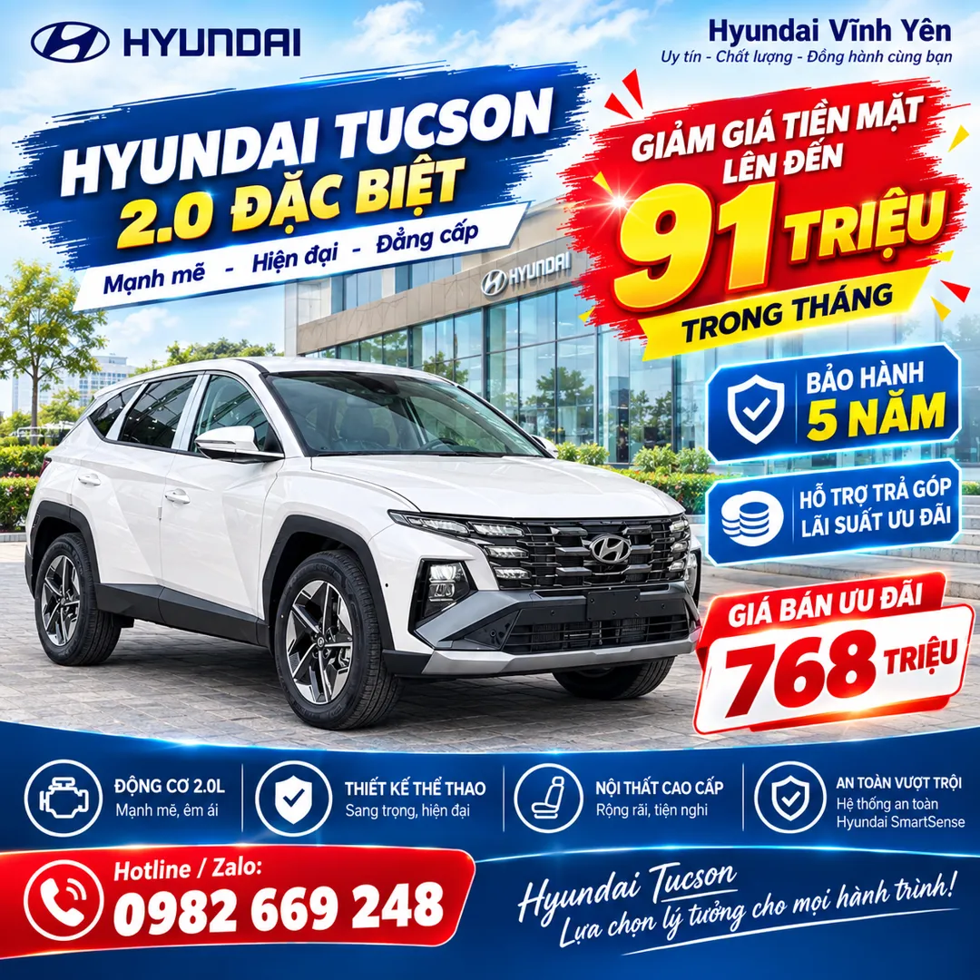 ƯU ĐÃI LỚN TRONG THÁNG 10 KHI MUA HYUNDAI TUCSON
