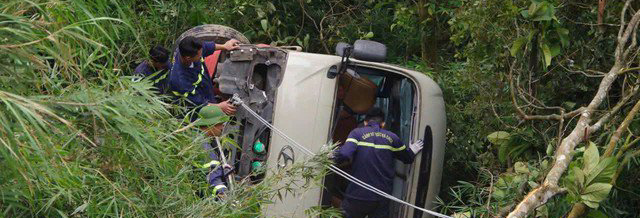 Thông tin mới vụ xe khách rơi xuống vực Tam Đảo ở Phú Thọ