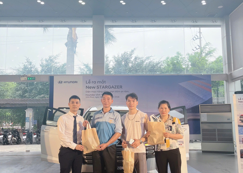 THƯ CẢM ƠN QUÝ KHÁCH HÀNG THAM DỰ CHƯƠNG TRÌNH LỄ RA MẮT HYUNDAI STARGAZER
