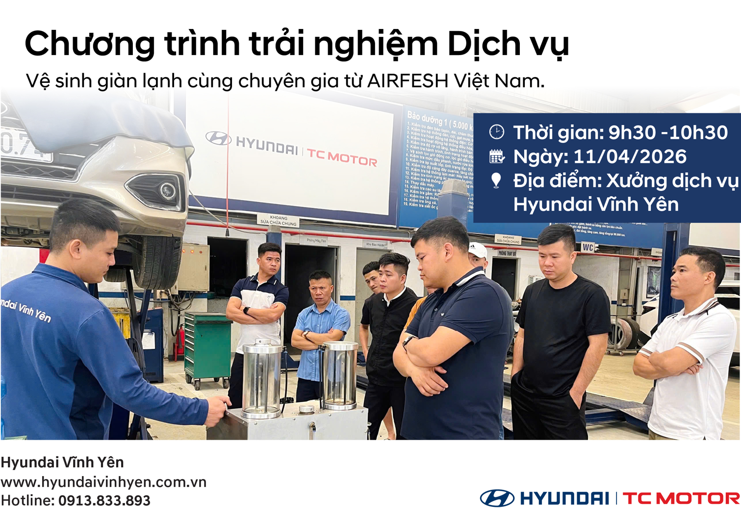 CHƯƠNG TRÌNH TRẢI NGHIỆM DỊCH VỤ VỆ SINH GIÀN LẠNH CÙNG CHUYÊN GIA
