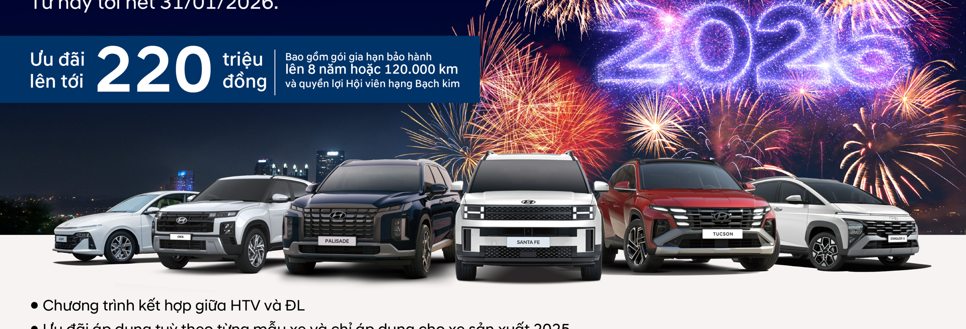 HYUNDAI VĨNH YÊN TRIỂN KHAI CHƯƠNG TRÌNH ƯU ĐÃI "ĐÓN NĂM MỚI - CHỐT DEAL HỜI"