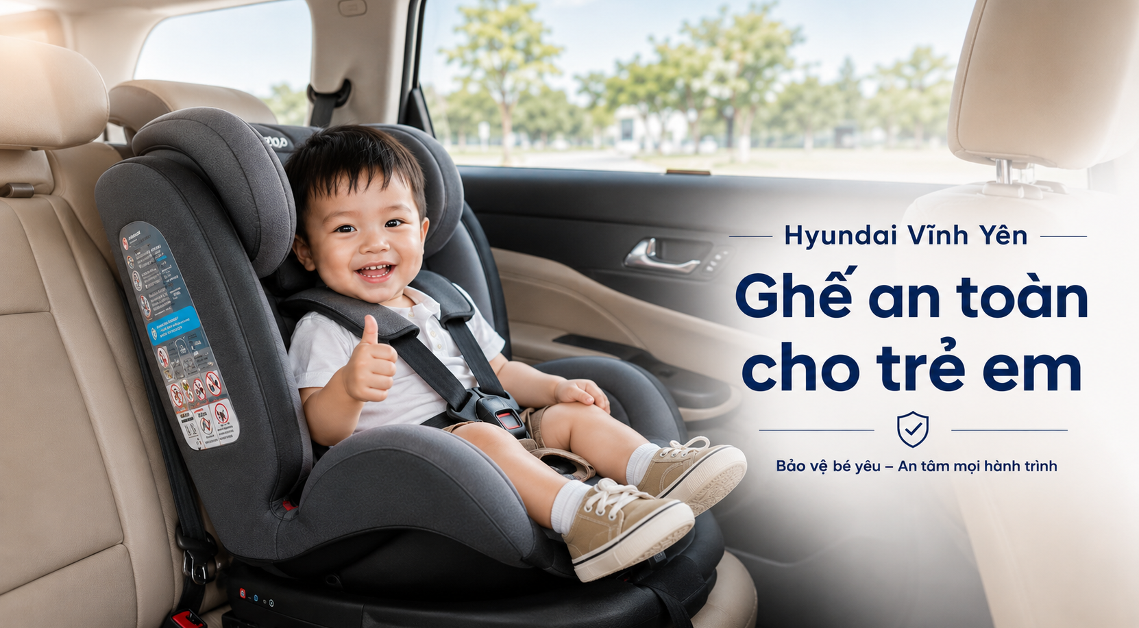 Giải pháp lắp ghế an toàn trên xe 5 chỗ với nhà đông con