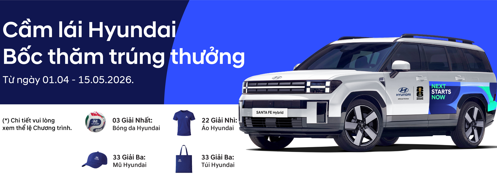 Cầm lái Hyundai Bốc thăm trúng thưởng