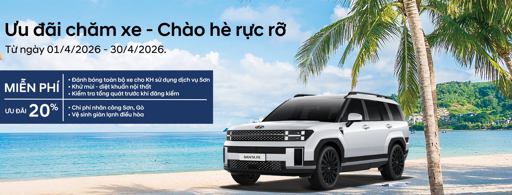 Ưu đãi chăm xe - Chào hè rực rỡ