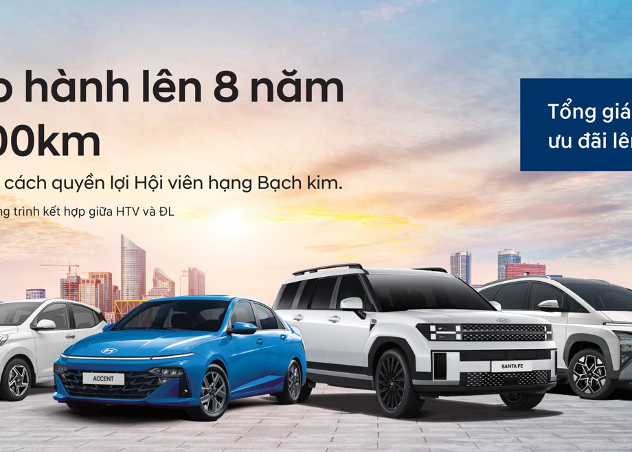 Ưu đãi xe Hyundai tại Vĩnh Yên tháng 10/2025 – Lên đến 200 triệu