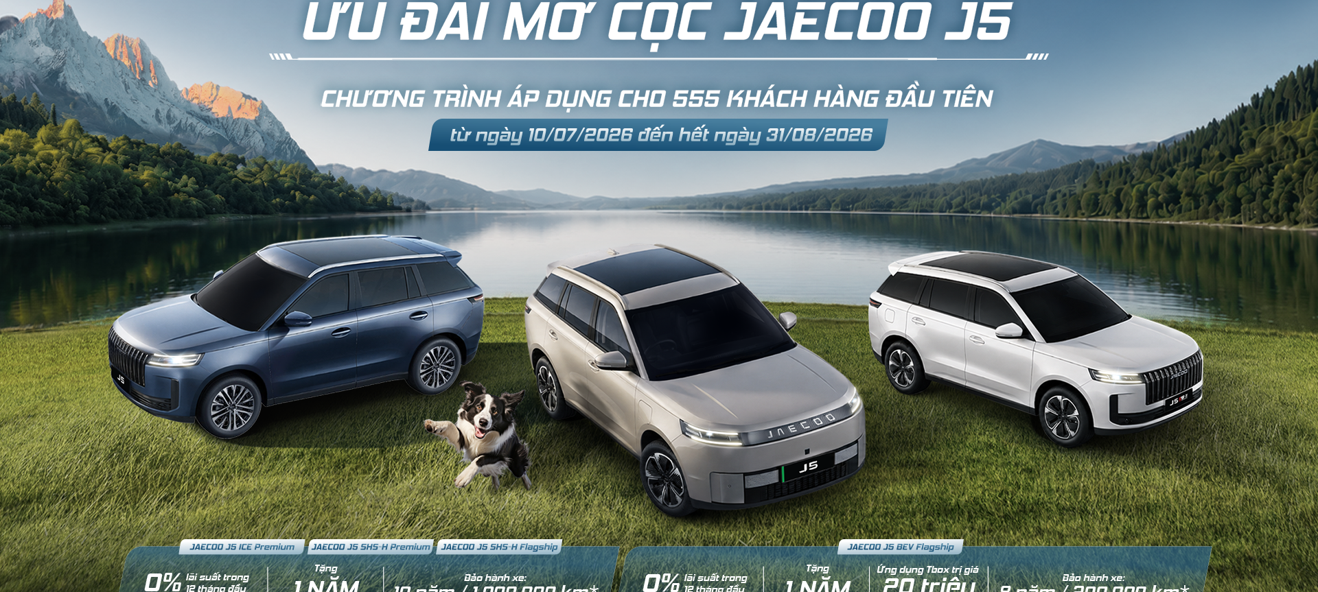 JAECOO J5 CHÍNH THỨC NHẬN ĐẶT CỌC TẠI VIỆT NAM