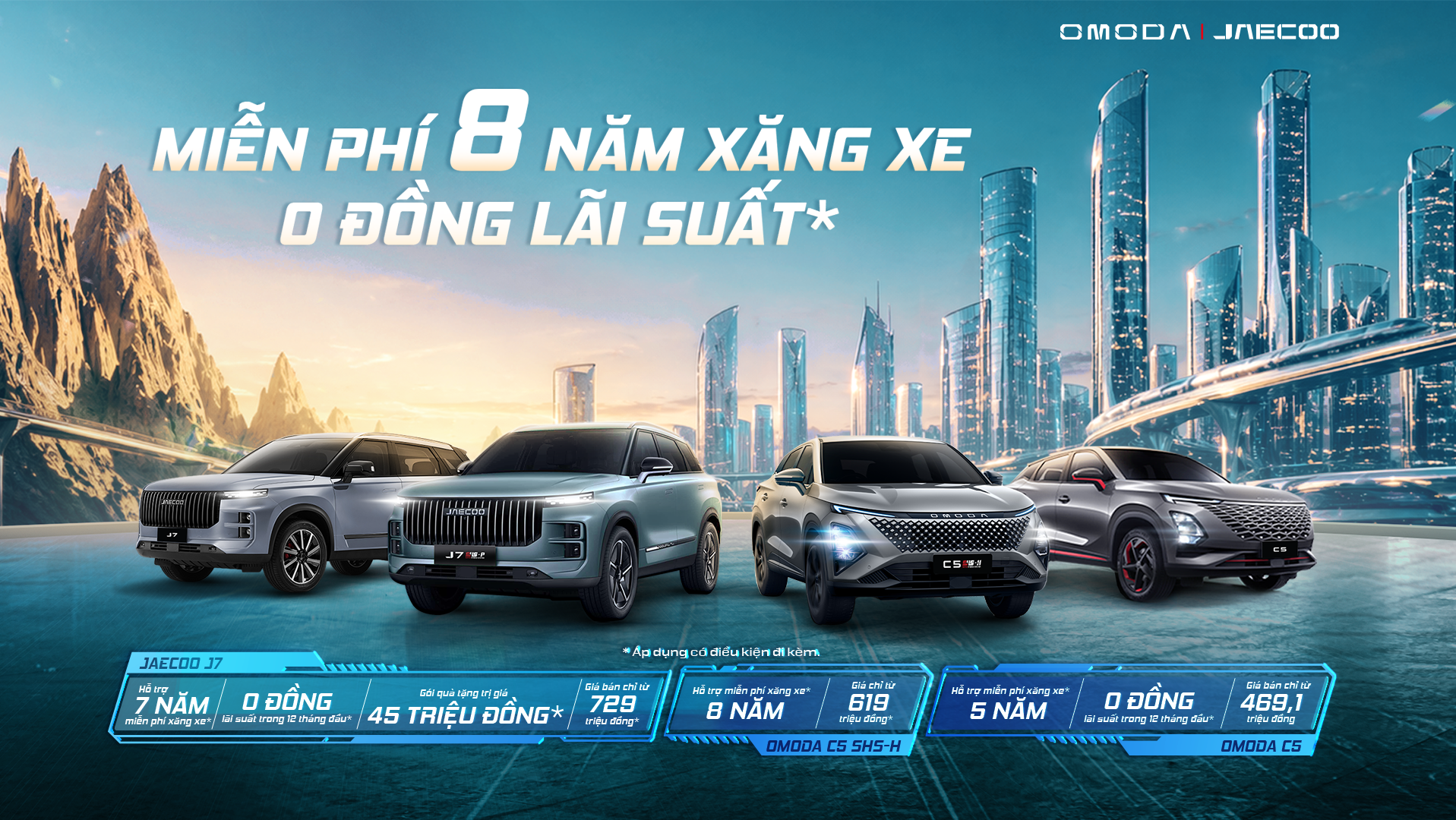 CHÍNH SÁCH BÁN HÀNG T6 - OMODA C5 SHS MIỄN PHÍ 8 NĂM ĐỔ XĂNG