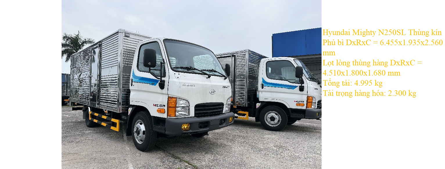Hyundai Mighty N250SL thùng kín