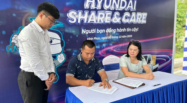 Tổ chức thành công chương trình Hyundai Share & Care tại Vĩnh Phúc ngày 06/12/2024