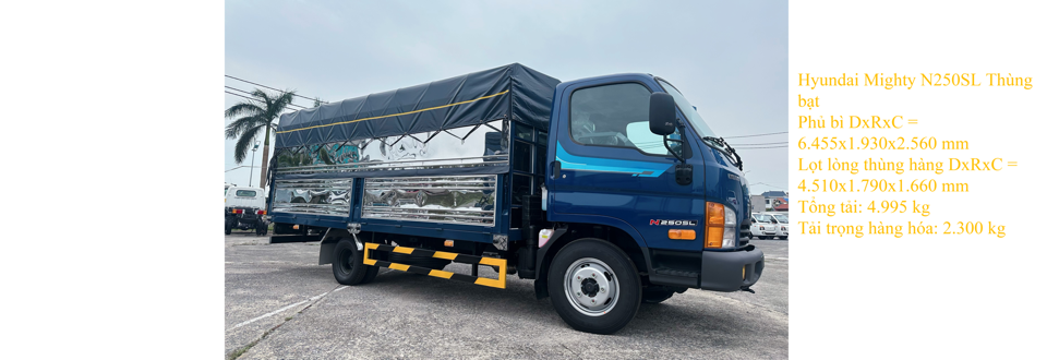 Hyundai Mighty N250SL thùng bạt
