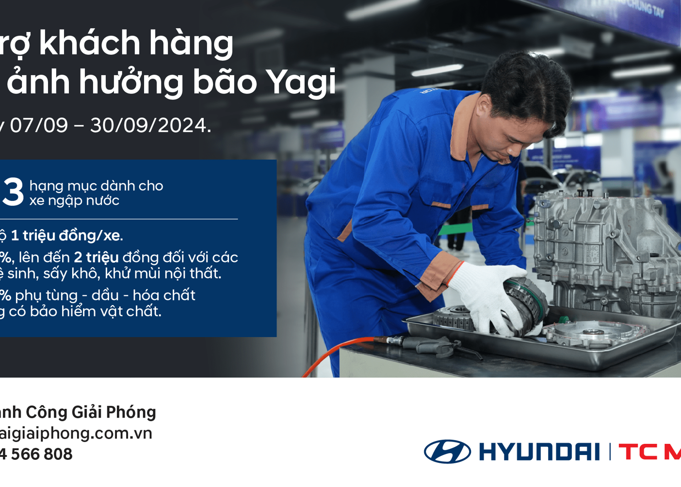 CHƯƠNG TRÌNH HỖ TRỢ KHÁCH HÀNG CHỊU HẬU QUẢ BÃO YAGI